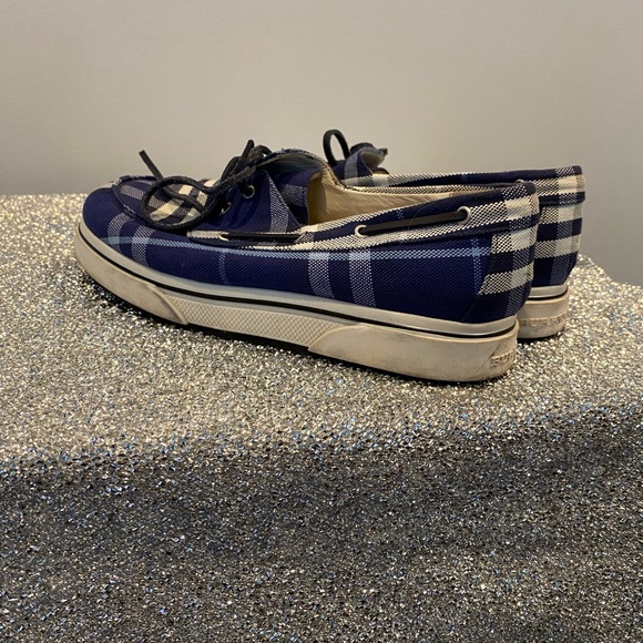 Sperry Style blue Burberry shoes - Picture 1 of 4